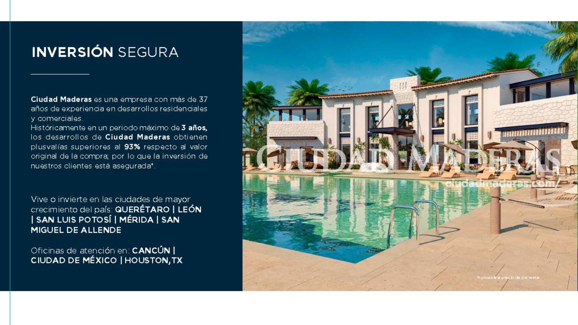 Ciudad Maderas Pininsula Quintana Roo Merida 10 fefinanciera.com